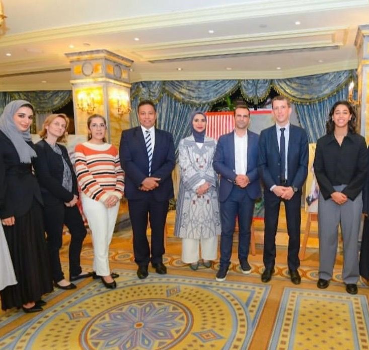 Shaikha participating in an international leadership gathering